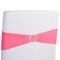 Juvale Pink Chair Sashes - 50 Pack, Fits 13.5-16.5 Inch Chair Backs - Silver Circle Buckles for Wedding Decor, Baby Shower & Birthday Party Decoration